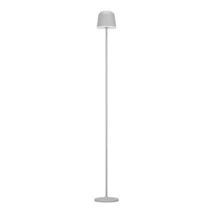 Eglo - LED Stmievateľná vonkajšia nabíjacia stojacia lampa LED/4,3W/5V 2400/3000/4000K IP54 šedá