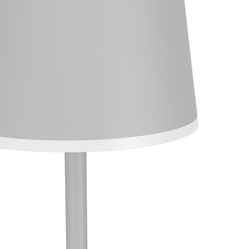 Eglo - LED Stmievateľná vonkajšia nabíjacia stojacia lampa LED/4,3W/5V 2400/3000/4000K IP54 šedá
