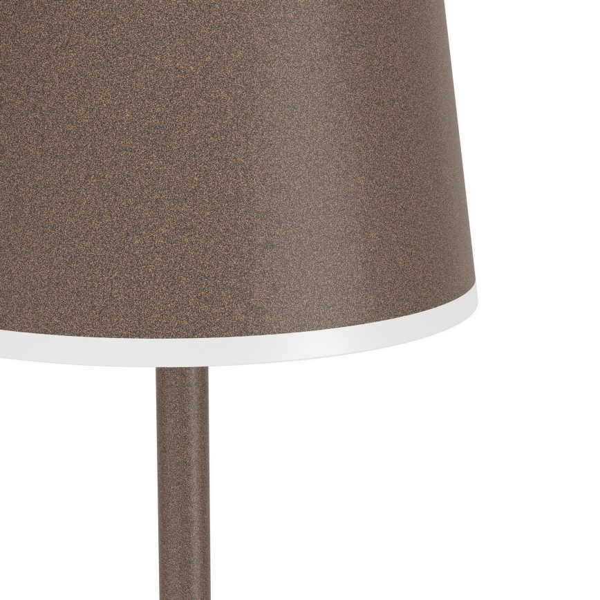 Eglo - LED Stmievateľná vonkajšia nabíjacia stojacia lampa LED/4,3W/230V 2400/3000/4000K IP54 hnedá