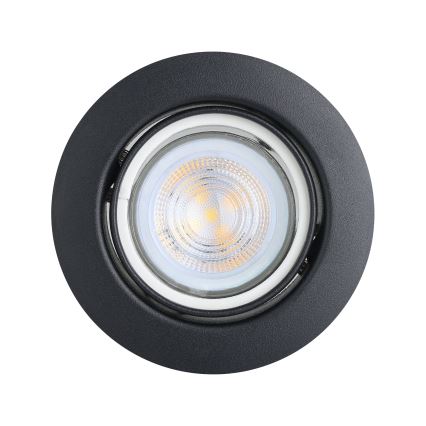 Eglo - SADA 3x LED Podhľadové svietidlo 1xGU10/4W/230V čierna