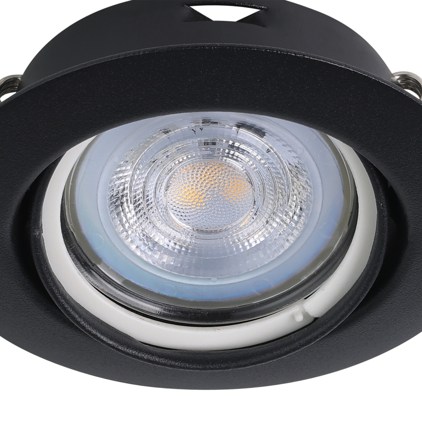 Eglo - SADA 3x LED Podhľadové svietidlo 1xGU10/4W/230V čierna