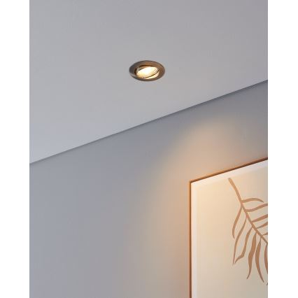 Eglo - SADA 3x LED Podhľadové svietidlo 1xGU10/4W/230V matný chróm