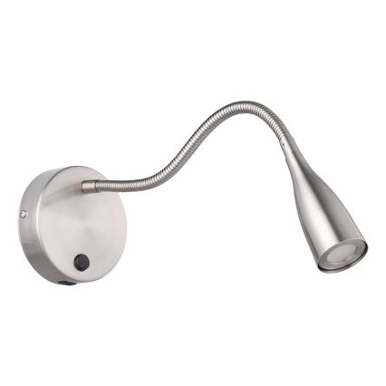 Eglo - LED Flexibilné nástenné svietidlo s USB LED/3,8W/230V matný chróm