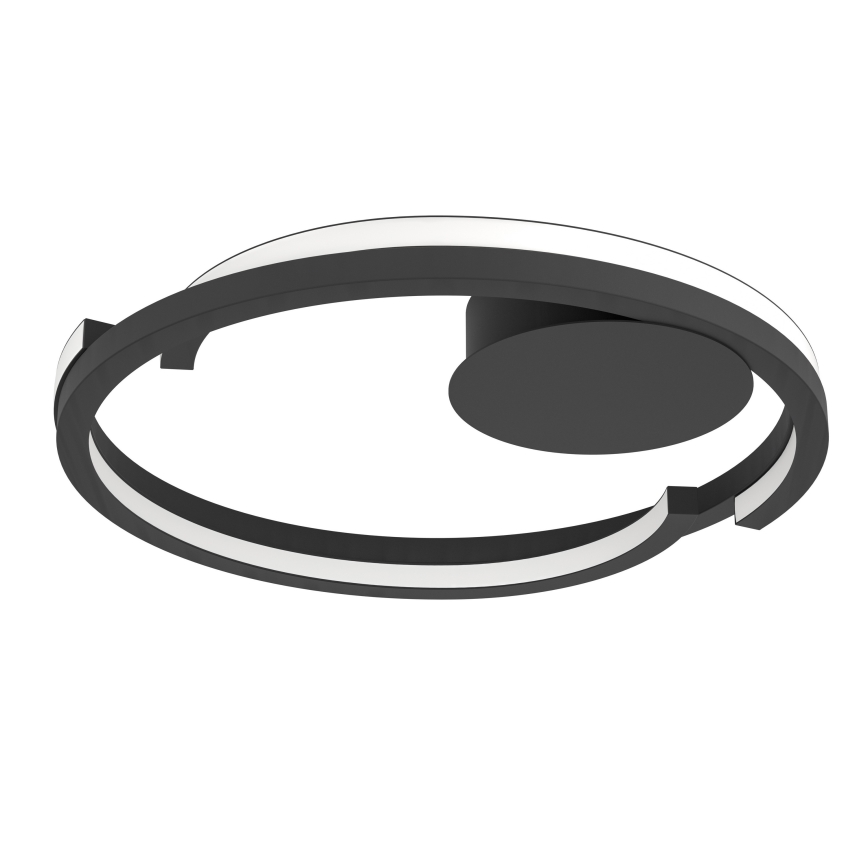 Eglo - LED stmievateľné stropné svietidlo 2xLED/20W/230V 2700-6500K pr. 48 cm čierna + diaľkové ovládanie