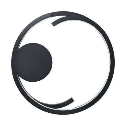 Eglo - LED stmievateľné stropné svietidlo 2xLED/20W/230V 2700-6500K pr. 48 cm čierna + diaľkové ovládanie