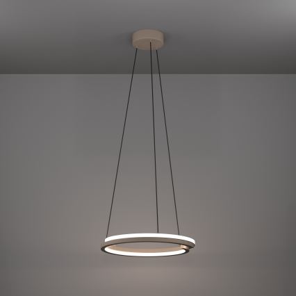 Eglo - LED stmievateľný luster na lanku 2xLED/20W/230V 2700-6500K priemer 48 cm béžový + diaľkové ovládanie