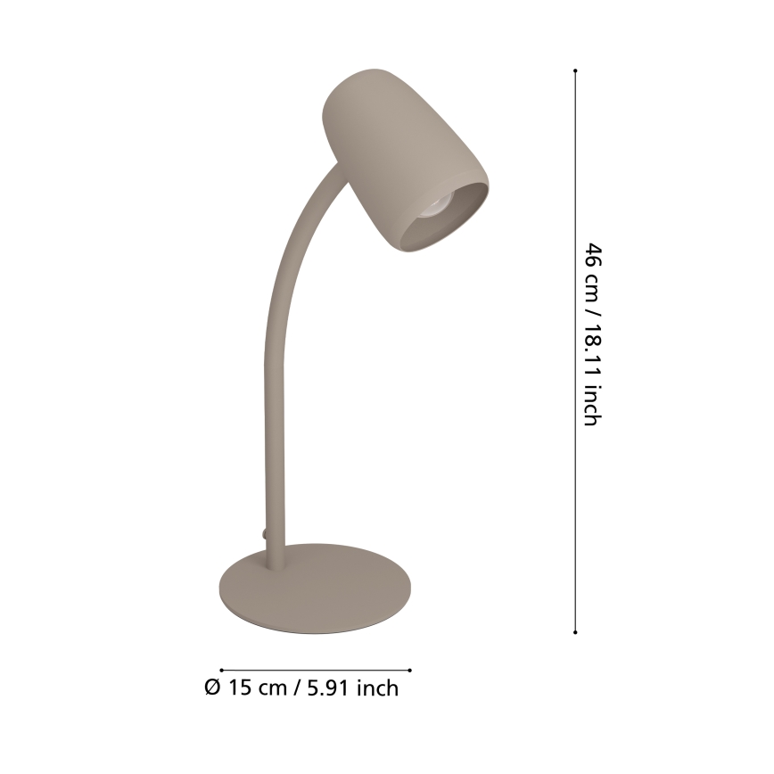 Eglo - Stolová lampa 1xE14/18W/230V krémová