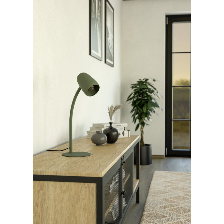 Eglo - Stolná lampa 1xE14/18W/230V zelená