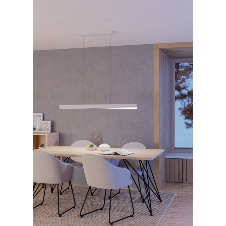 Eglo - LED RGBW Stmievateľný luster na lanku LED/19W/230V 2700-6500K sivá