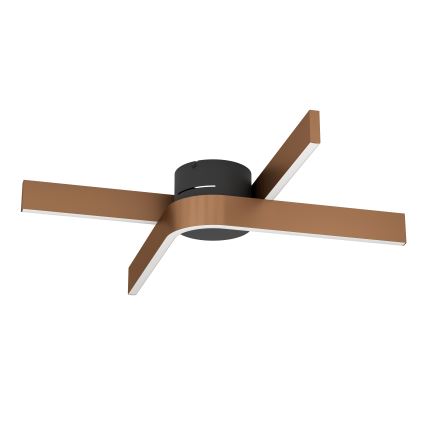 Eglo - LED RGBW stmievateľné stropné svietidlo 2xLED/18W/230V 2700-6500K medená/čierna