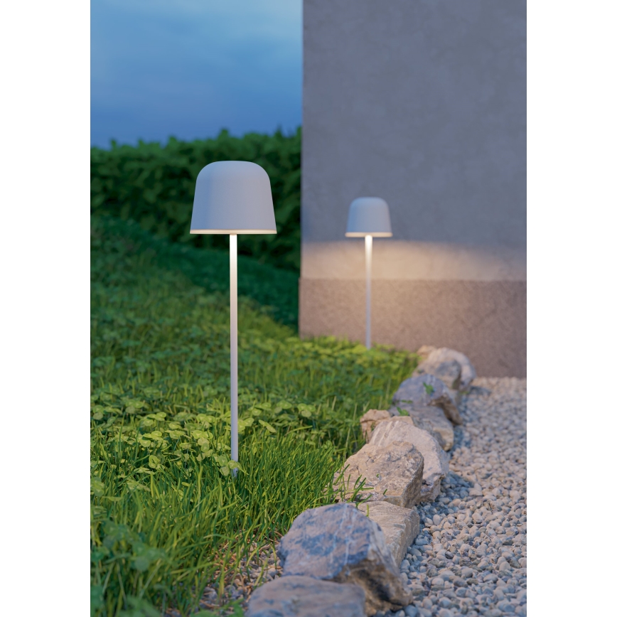 Eglo - LED stmievateľná vonkajšia dotyková nabíjateľná stolná lampa LED/1,8W/5V 2500/3000/4000K 2500 mAh IP54 sivá