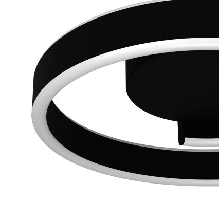 Eglo - LED RGBW Stmievateľné stropné svietidlo LED/37W/230V 3000-6500K čierne