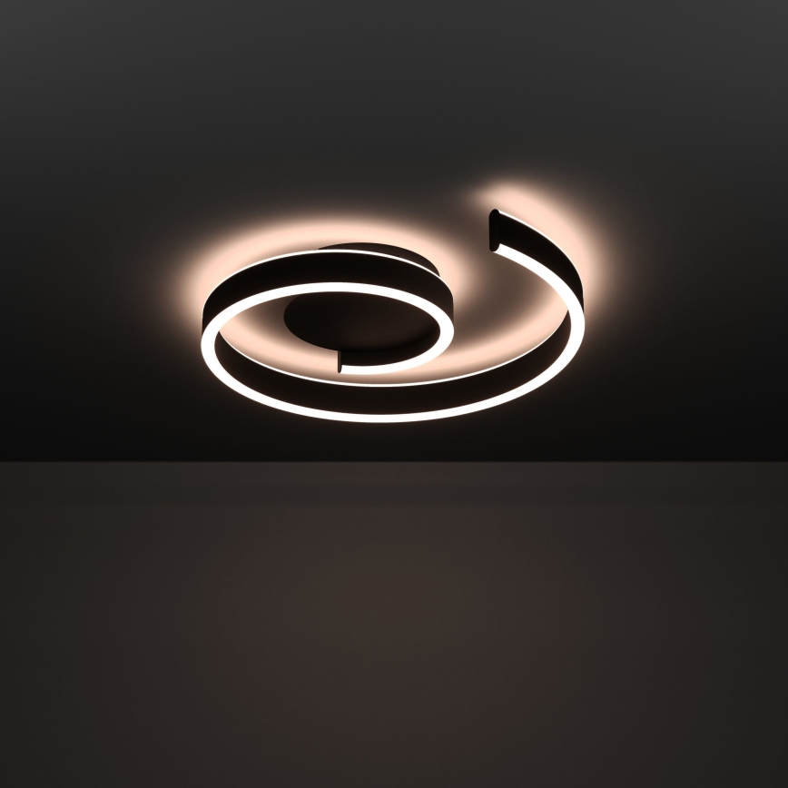 Eglo - LED RGBW Stmievateľné stropné svietidlo LED/37W/230V 3000-6500K čierne