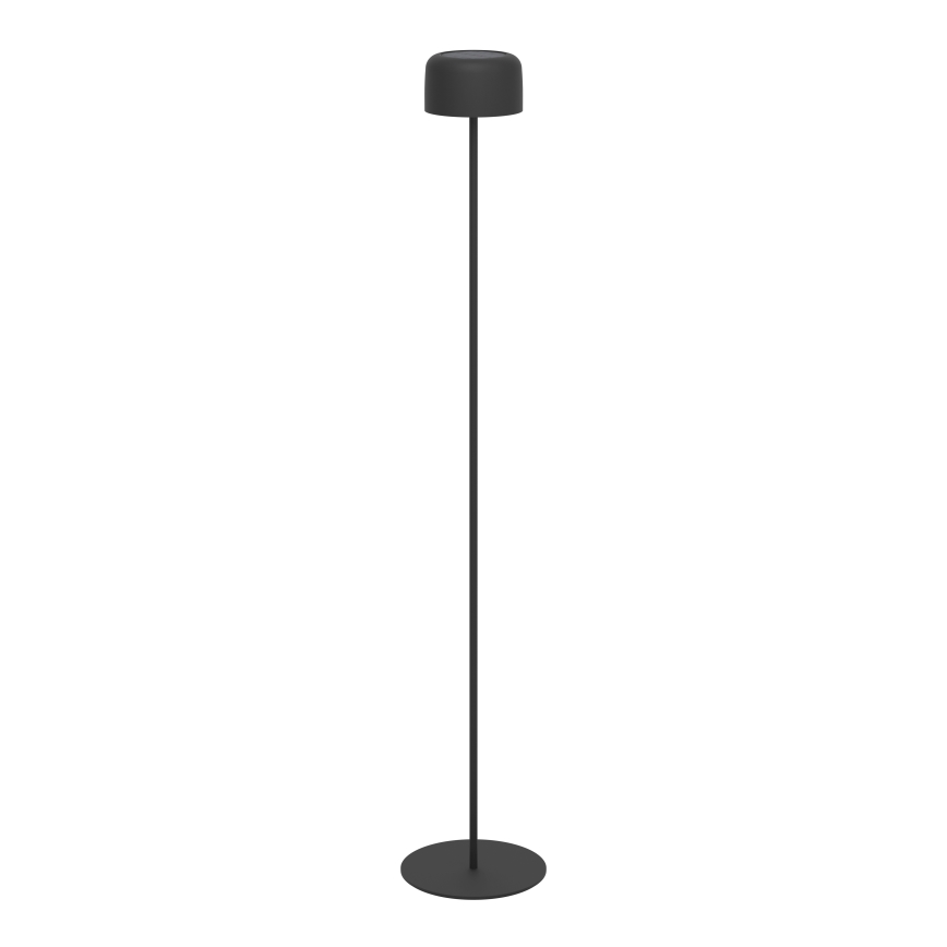 Eglo - solárna nabíjacia dotyková stojaca LED lampa LED/2,8 W/3,7 V 1800 mAh IP44 čierna