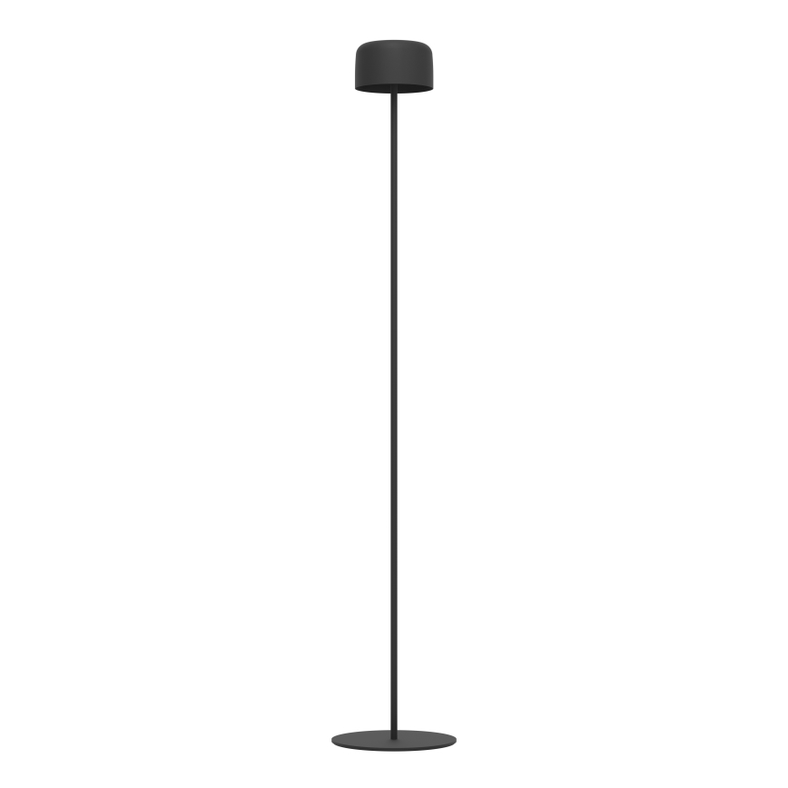 Eglo - solárna nabíjacia dotyková stojaca LED lampa LED/2,8 W/3,7 V 1800 mAh IP44 čierna