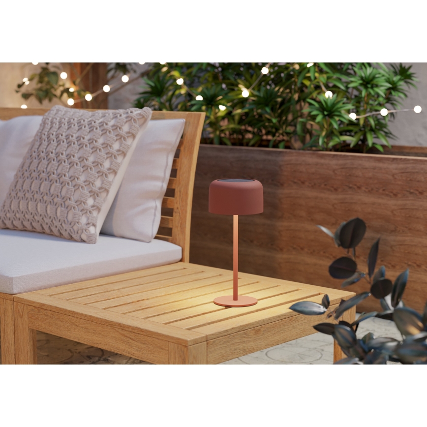 Eglo - solárna nabíjateľná dotyková stolná LED lampa 2,8 W/3,7 V 1800 mAh IP44 oranžová