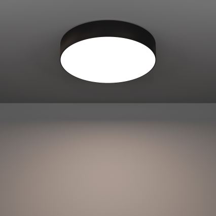 Eglo - LED RGBW stmievateľné stropné svietidlo LED/15W/230V 2700-6500K priemer 39 cm čierna