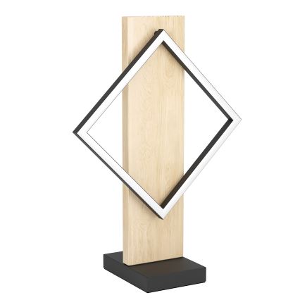 Eglo - LED stolná lampa LED/13W/230V čierna/béžová