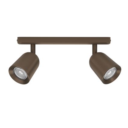 Eglo - Bodové svietidlo 2xGU10/10W/230V bronzové