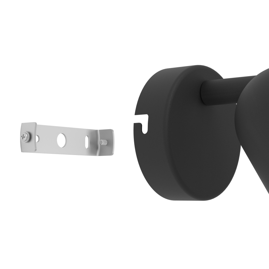 Eglo - Nástenné bodové svietidlo 1xGU10/5W/230V čierne