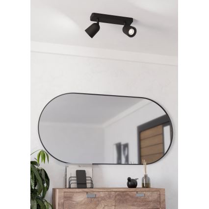 Eglo - Bodové svietidlo 2xGU10/10W/230V čierne