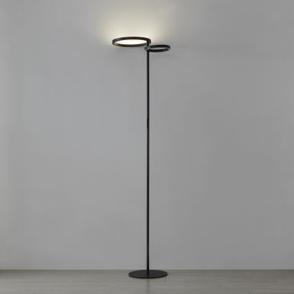 Eglo - LED stmievateľná stojacia lampa LED/16W/230V + LED/12W čierna