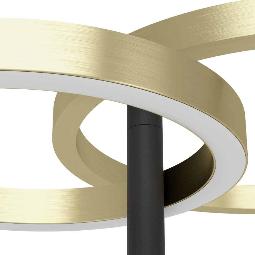 Eglo - LED Stmievateľná stojacia lampa LED/16W/230V + LED/12W zlatá/čierna