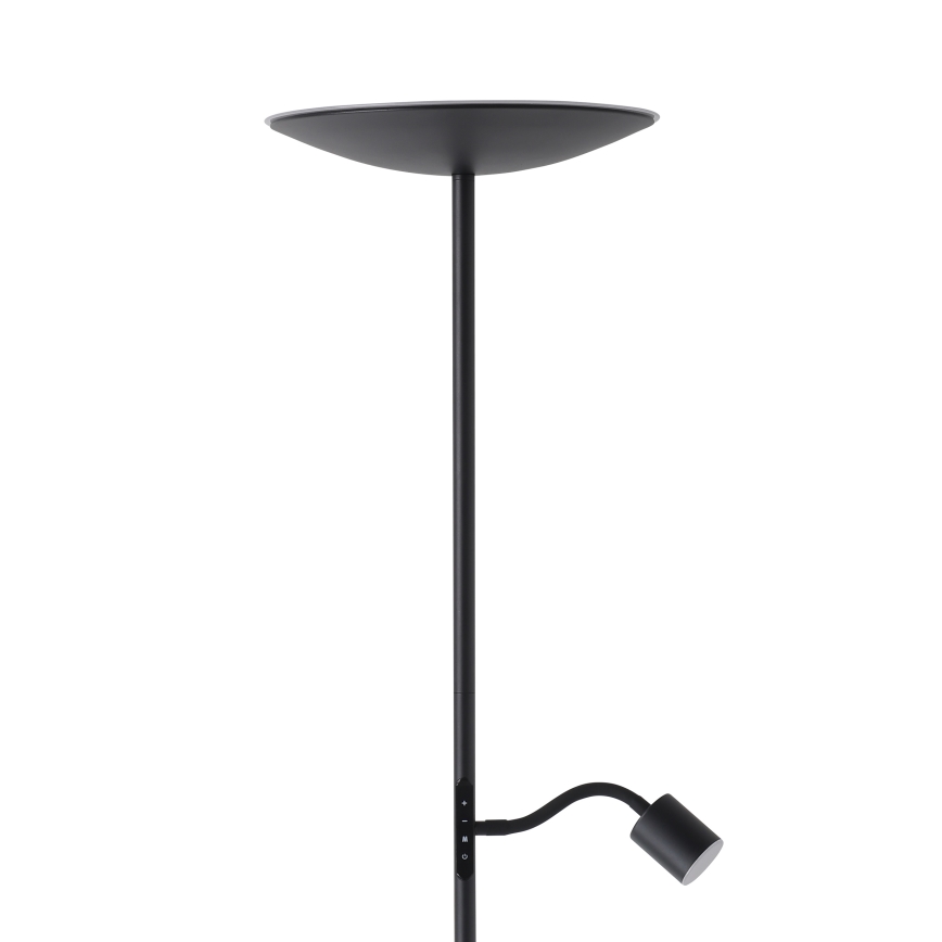 Eglo - LED stmievateľná stojacia lampa LED/26,5W/230V + LED/4W čierna