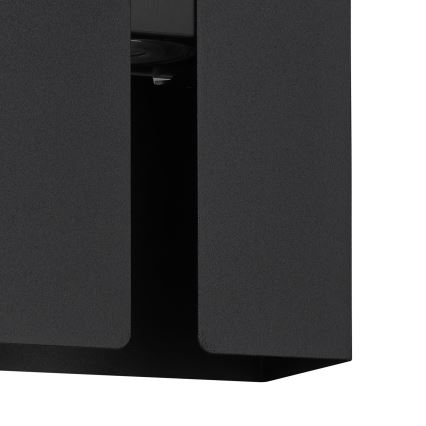 Eglo - LED vonkajšie nástenné svietidlo 2xLED/4W/230V 2700/4000/6000K. IP44 čierne