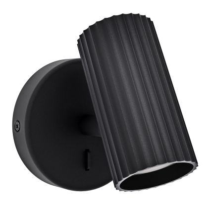 Eglo - Nástenné bodové svietidlo 1xGU10/5W/230V čierne