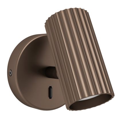 Eglo - Nástenné bodové svietidlo 1xGU10/5W/230V hnedá