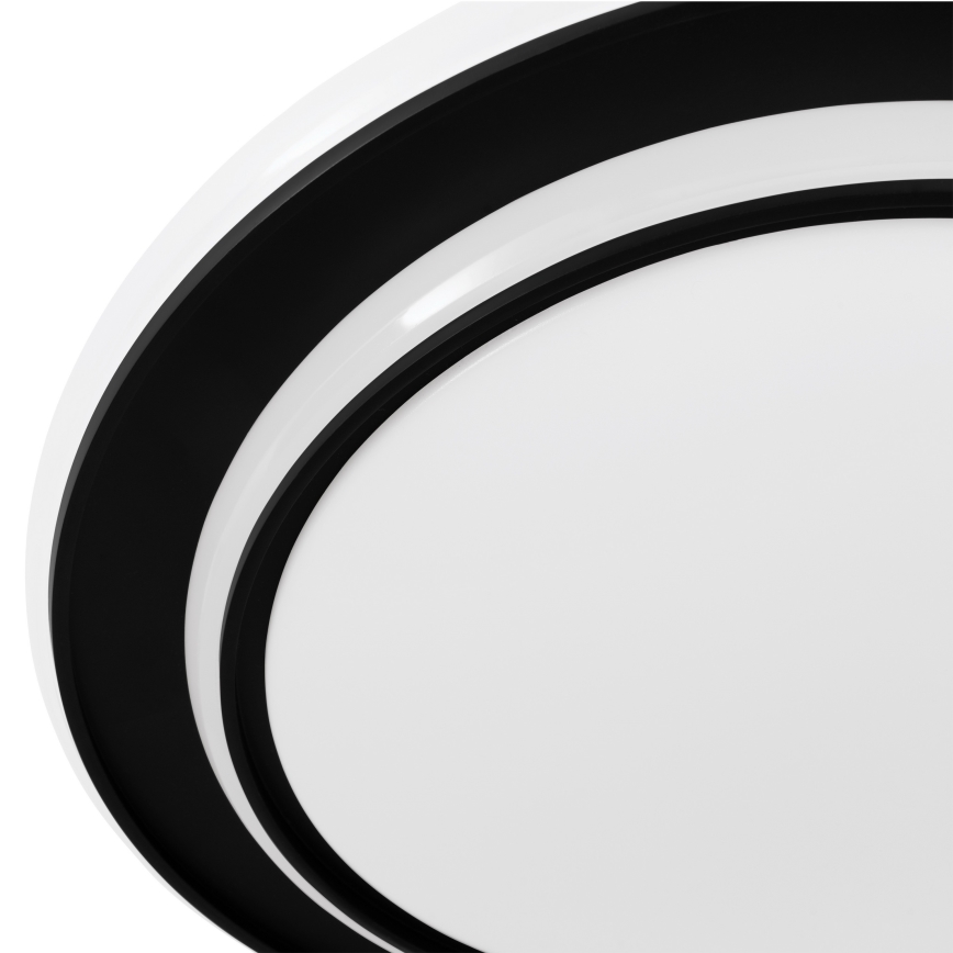 Eglo - LED stropné svietidlo, 24 W, 230 V, 2700/4000/6500 K, priemer 40 cm, čierne