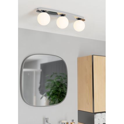 Eglo - LED kúpeľňové stropné svietidlo 3xG9/4,2W/230V IP44 lesklý chróm