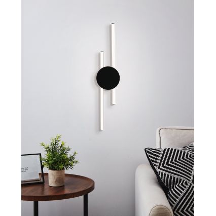 Eglo - LED nástenné svietidlo LED/20W/230V + LED/0,91W čierna