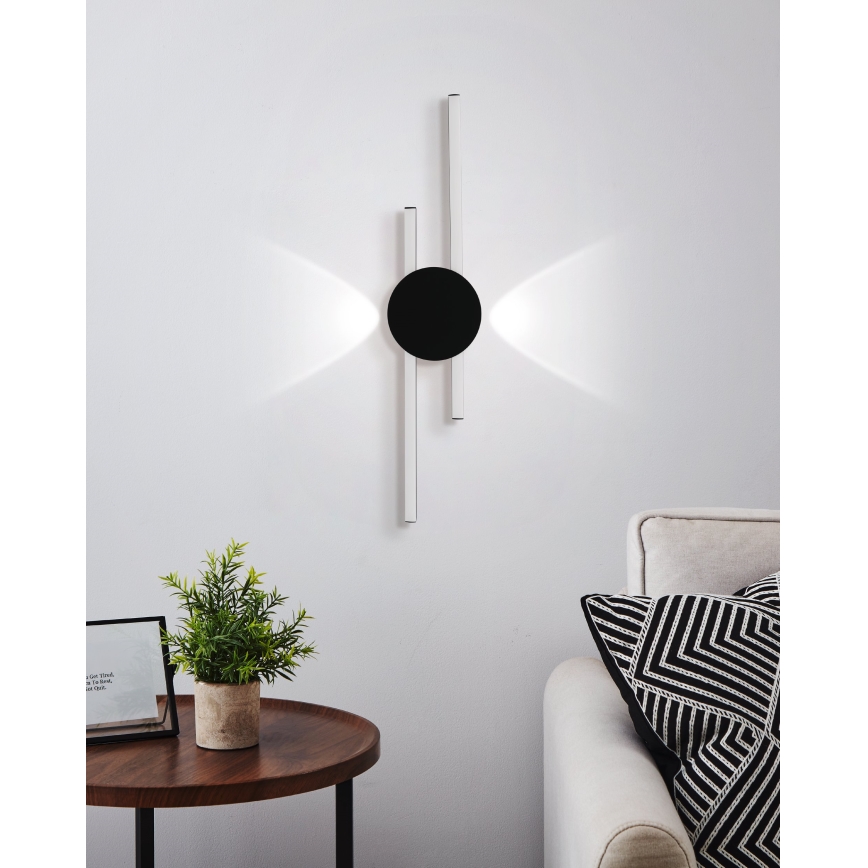 Eglo - LED nástenné svietidlo LED/20W/230V + LED/0,91W čierna
