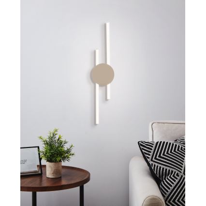 Eglo - LED nástenné svietidlo LED/20W/230V + LED/0,91W béžové