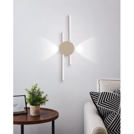 Eglo - LED nástenné svietidlo LED/20W/230V + LED/0,91W béžové