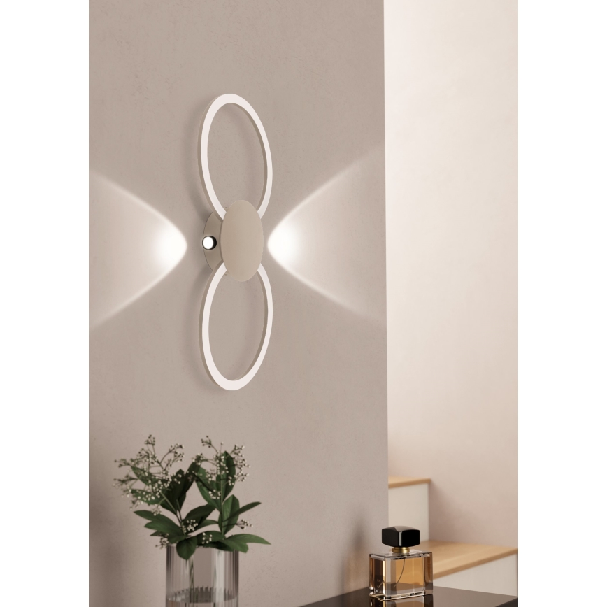 Eglo - LED nástenné svietidlo LED/20W/230V + LED/0,91W béžové