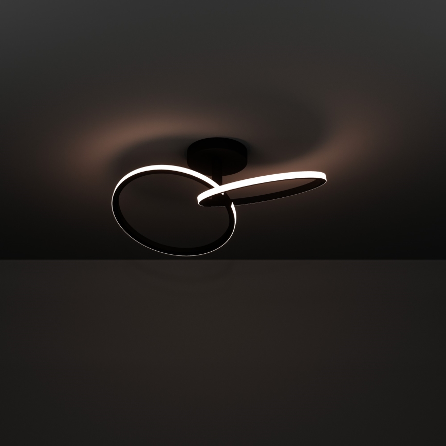 Eglo - LED stropné svietidlo LED/12W/230V 2700/4000/6500K čierna