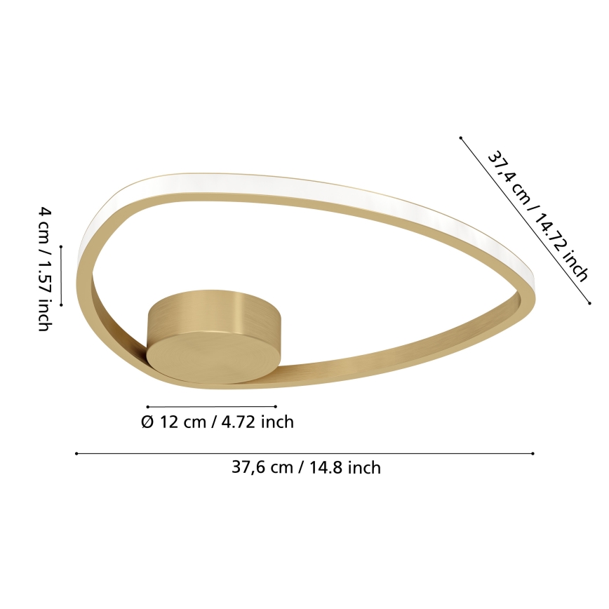 Eglo - LED stropné svietidlo LED/9,7W/230V zlaté
