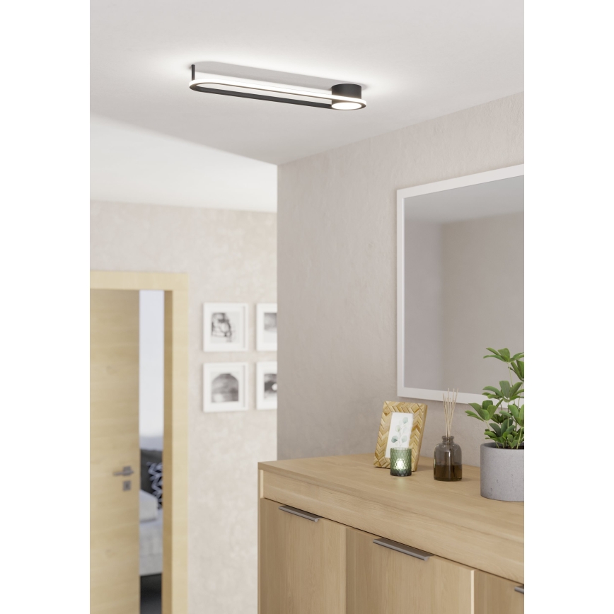Eglo - LED stropné svietidlo LED/24W/230V 2700/4000/6500K čierne