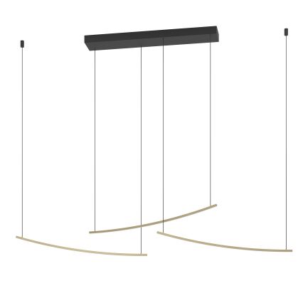 Eglo - LED stmievateľný luster na lanku LED/22W/230V 2700/4000/6500K zlatý