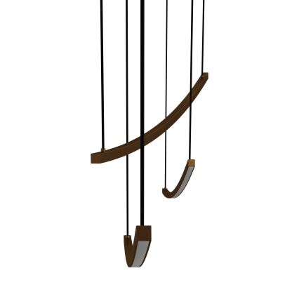 Eglo - LED stmievateľný luster na lanku LED/22W/230V 2700/4000/6500K zlatý