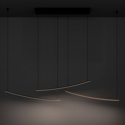 Eglo - LED stmievateľný luster na lanku LED/22W/230V 2700/4000/6500K zlatý