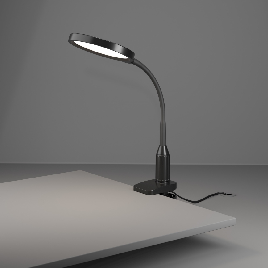 Eglo - LED Stmievateľná flexibilná lampa s klipom LED/5,5W/230V 2700/4000/6500K čierna