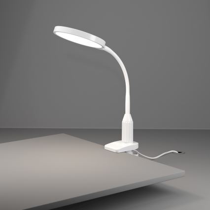 Eglo - stmievateľná flexibilná lampa s klipom LED/5,5W/230V 2700/4000/6500K biela