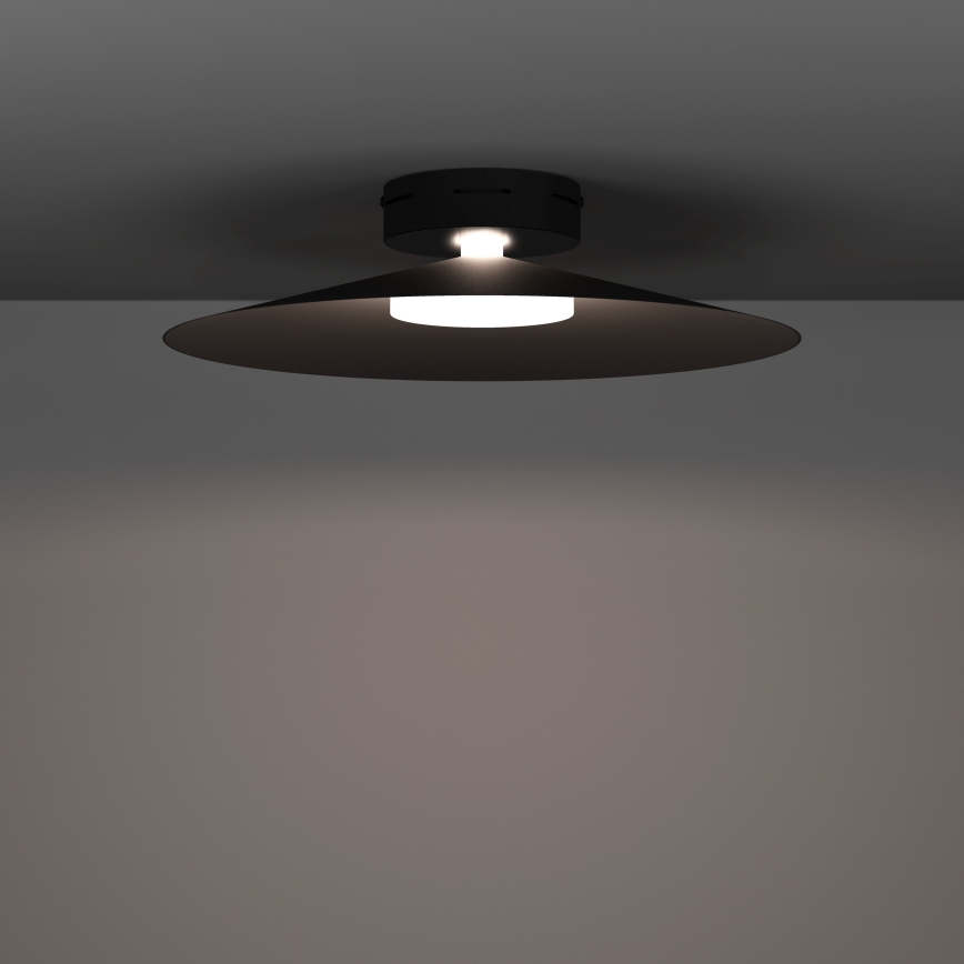 Eglo - RGBW LED stmievateľné stropné svietidlo LED/15,5W/230V 2700-6500K pr. 45 cm čierne