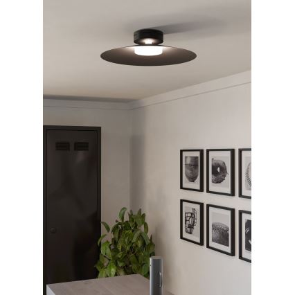 Eglo - RGBW LED stmievateľné stropné svietidlo LED/15,5W/230V 2700-6500K pr. 45 cm čierne
