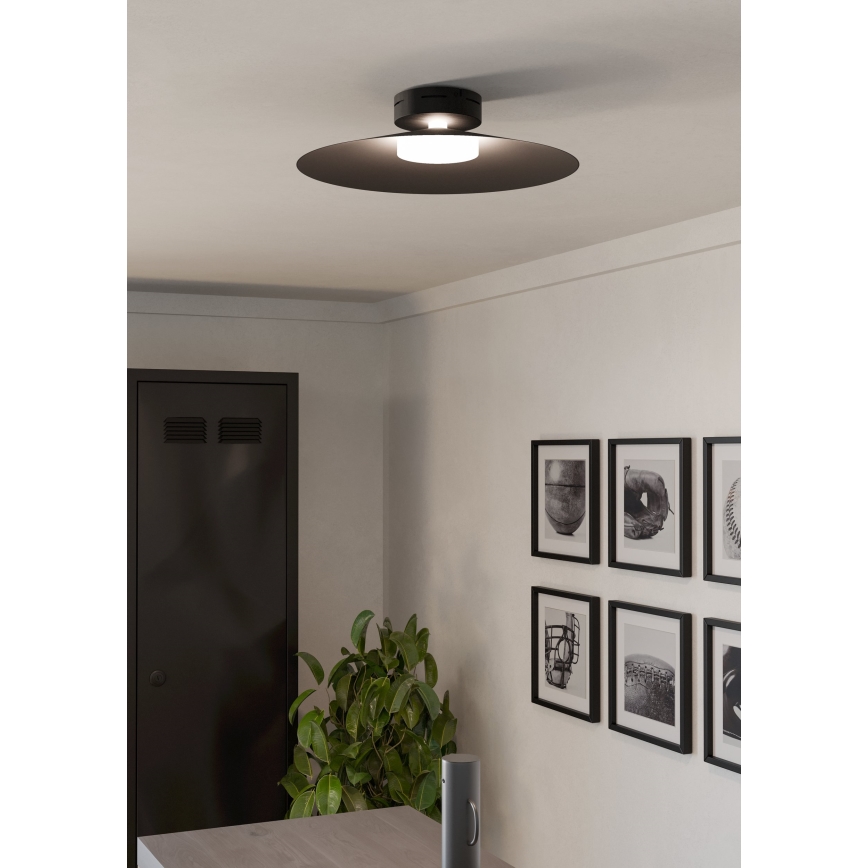 Eglo - RGBW LED stmievateľné stropné svietidlo LED/15,5W/230V 2700-6500K pr. 45 cm čierne