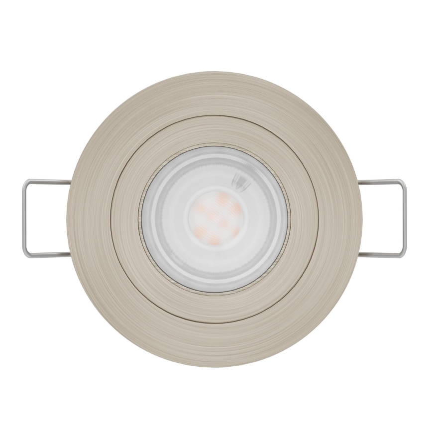 Eglo - LED kúpeľňové podhľadové bodové svietidlo 1xGU10/4,5W/230V IP44 matný chróm